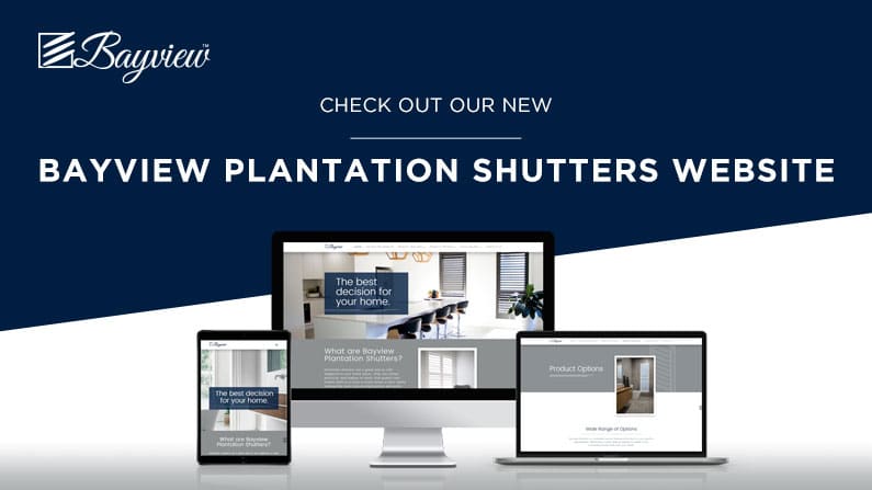 New Bayview Plantation Shutters Website