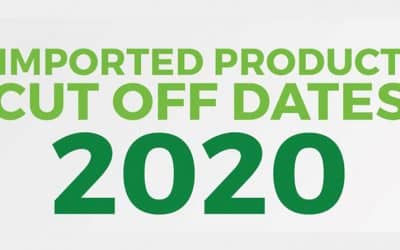 Imported Products Cut Off Dates 2020