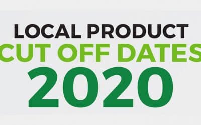 Local Product Cut Off Dates 2020