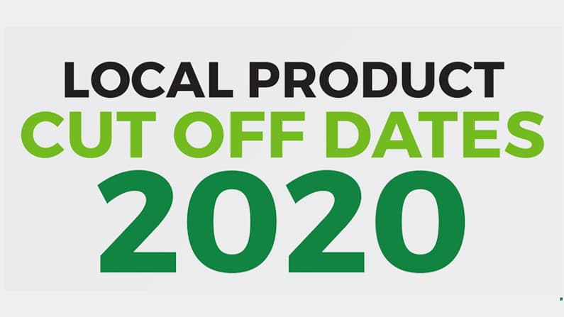 CWS Post Local Product Cut off dates2020 featured image