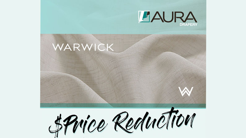 Aura Drapery | Warwick Fabrics Price Reduction