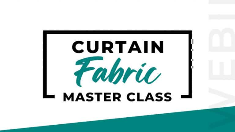 Curtain Fabric Master Class