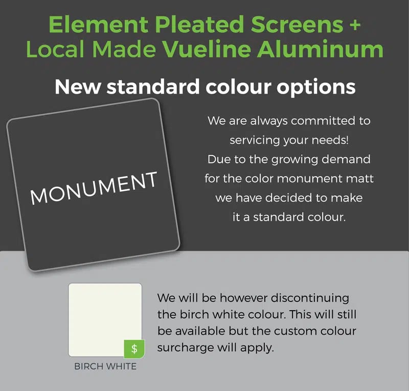 Newsletter March 2022 element pleated screen