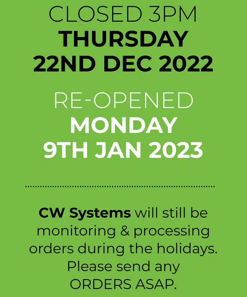 cwsystem close of 2022