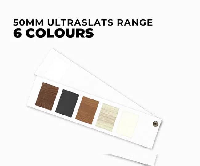 cwsystems 50mm ultraslats range 6 colours