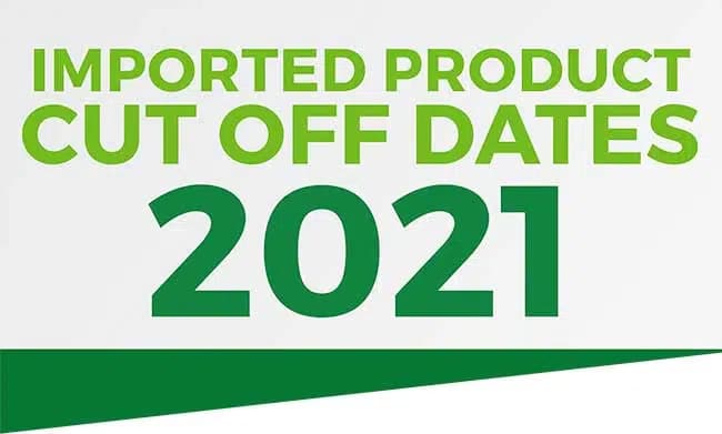 cwsystems Imported Products Cut Off Dates 2021 feature