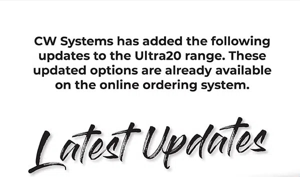 cwsystems Ultra20 Product Updates latest update