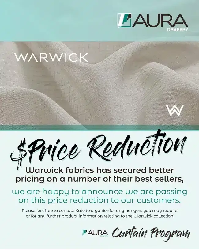 cwsystem warwick Fabrics Price Reduction