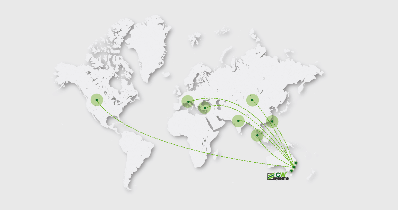 World Map CW Global locations 2023 FA